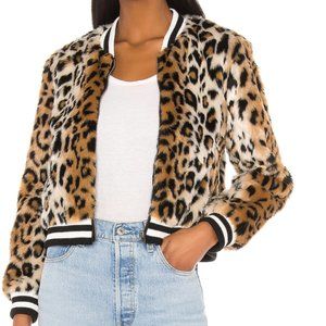BB Dakota Cat Power Faux Fur Bomber Jacket